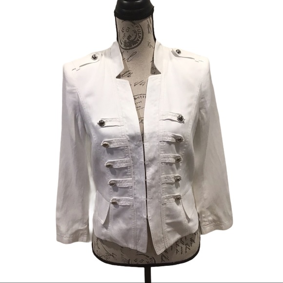 WHBM Band Jacket White size 8 - Picture 2 of 7